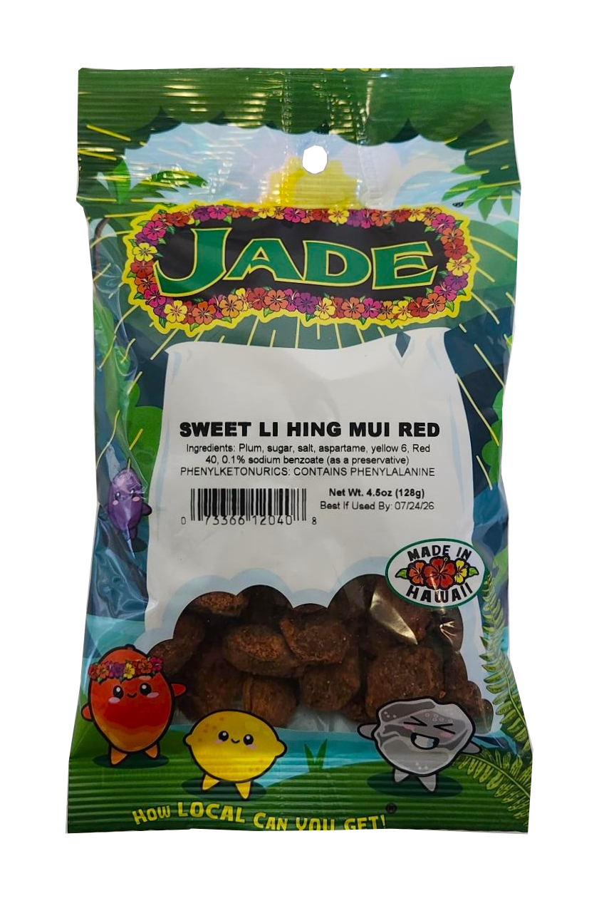 Jade Large Bag Sweet Li Hing Mui Red 4.5 oz (NOT FOR SALE TO CALIFORNIA)