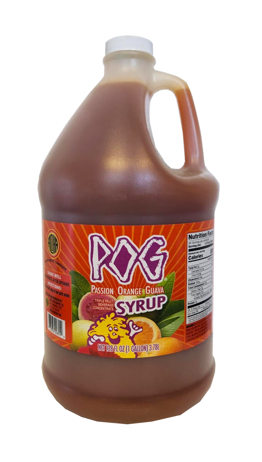Aloha Shoyu POG (Passion, Orange, Guava) Concentrate Syrup 1 Gallon