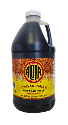 Aloha Hawaiian Style Teriyaki Sauce 64 oz. 1/2 Gallon
