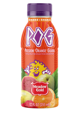 Meadow Gold POG (Passion, Orange, Guava) Drink 12oz.