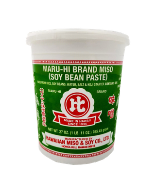 Hawaiian Miso &amp; Soy Co. Ltd. Maru-Hi Brand Miso (Soy Bean Paste) 27oz.