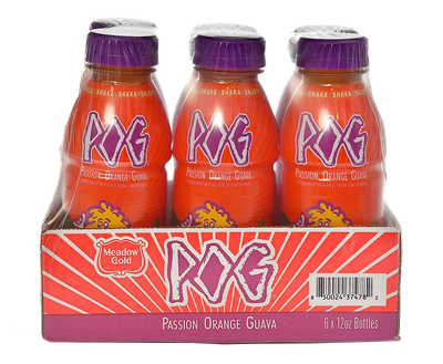 Meadow Gold POG (Passion, Orange, Guava) Drink 6-pack 12oz.