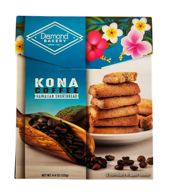 Diamond Bakery Hawaiian Shortbread Cookies - Kona Coffee  4.4 oz.