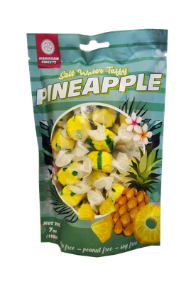 Hawaiian Sweets Salt Water Taffy - Pineapple 7oz
