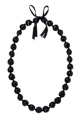 Kukui Nut Lei - Black
