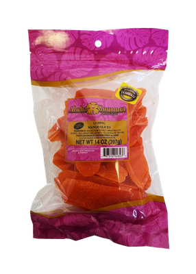 Aloha Gourmet Li Hing Mango Slices 14oz. (NOT FOR SALE TO CALIFORNIA)