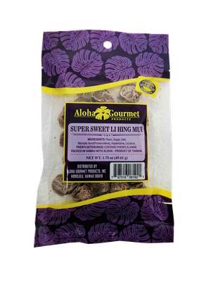 Aloha Gourmet Super Sweet Li Hing Mui 1.75 oz (NOT FOR SALE TO CALIFORNIA)