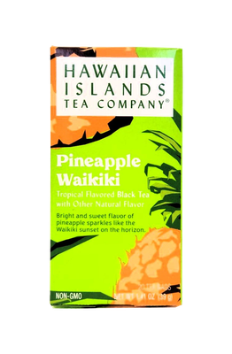 Hawaiian Islands Tea Co. Pineapple Waikiki Tropical Flavored Black Tea 20CT/EA 1.41oz