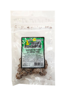Aloha Gourmet Da Mini Pounder Super Sweet Li Hing Mui 2 oz (NOT FOR SALE TO CALIFORNIA)