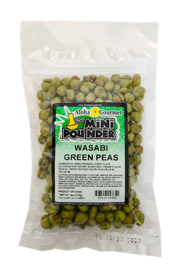 Aloha Gourmet Da Mini Pounder Wasabi Green Peas 6 oz