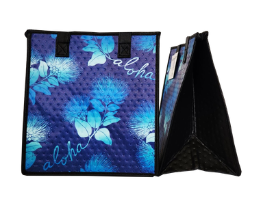 Tropical Paper Garden - Insulated Medium Bag - SPROUT NAVY