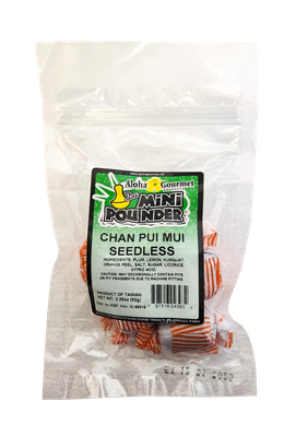 Aloha Gourmet Da Mini Pounder Chan Pui Mui Seedless 3.25 oz