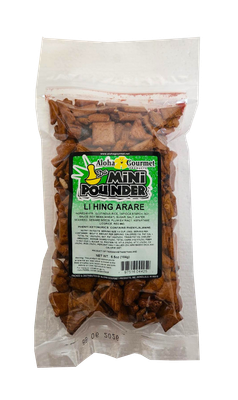 Aloha Gourmet Da Mini Pounder Li Hing Arare 6.5 oz (NOT FOR SALE TO CALIFORNIA)