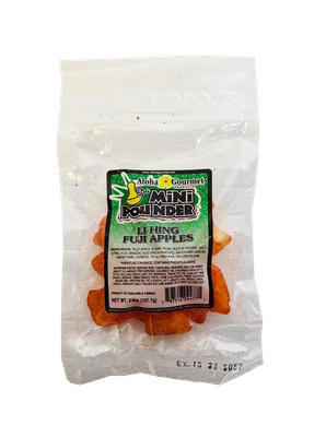 Aloha Gourmet Da Mini Pounder Li Hing Fuji Apples 3.8 oz (NOT FOR SALE TO CALIFORNIA)