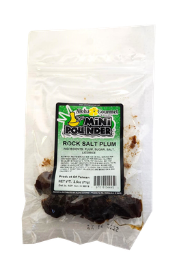 Aloha Gourmet Da Mini Pounder Rock Salt Plum 2.5 oz