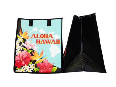 Tropical Paper Garden - Insulated Large Bag - NEIGHBORHOOD LARGE MINT