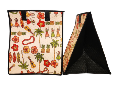 Tropical Paper Garden - Insulated Large Bag - PUILI CREAM LRG
