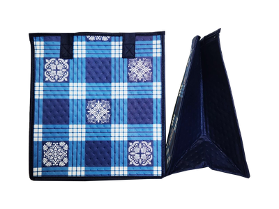Tropical Paper Garden - Insulated Medium Bag - RANCH BLUE