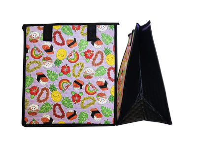 Tropical Paper Garden - Insulated Medium Bag - TALK STORY MED LAV