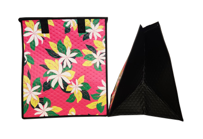 Tropical Paper Garden - Insulated Large Bag - VIVID PINK LRG
