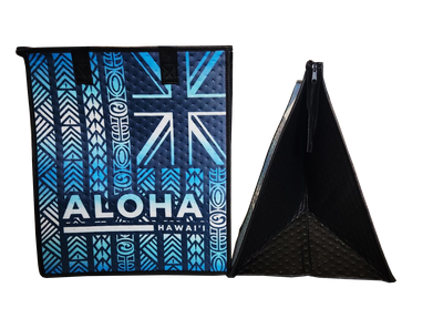 Tropical Paper Garden - Insulated Large Bag - OLOHE BLUE LARGE