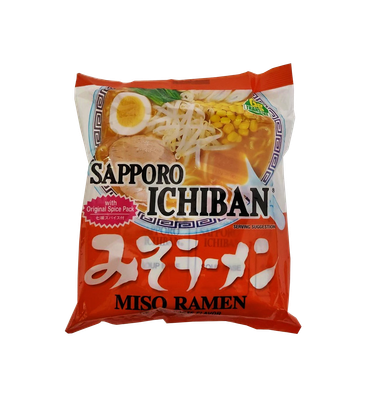 Sapporo Ichiban Miso Ramen Noodles 3.5 oz