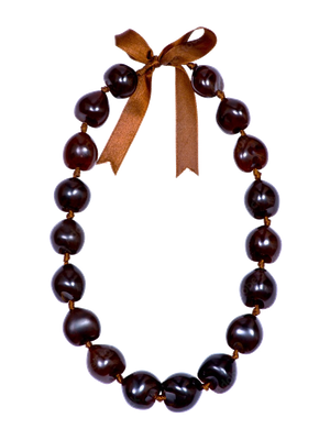 Kukui Nut Lei - Brown