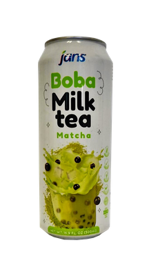 JANS Boba Milk Tea Matcha 16.9 oz
