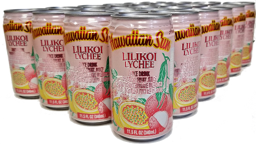 Hawaiian Sun Drink - Lilikoi Lychee 11.5 oz (Pack of 24)  **Limit 2 cases total per purchase transaction **