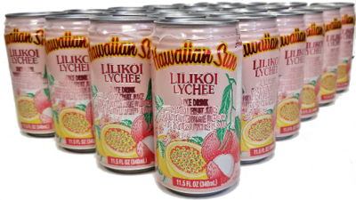Hawaiian Sun Drink - Lilikoi Lychee 11.5 oz (Pack of 24)  **Limit 2 cases total per purchase transaction **