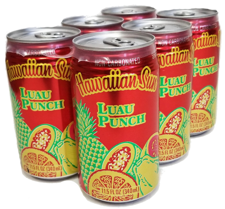 Hawaiian Sun Drink - Luau Punch 11.5 oz (Pack of 6) **Limit 8 - 6/pks total per purchase transaction**