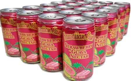 Hawaiian Sun Drink - Strawberry Guava 11.5 oz (Pack of 24)  **Limit 2 cases total per purchase transaction**
