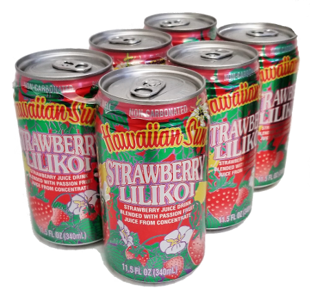 Hawaiian Sun Drink - Strawberry Lilikoi 11.5 oz (Pack of 6)