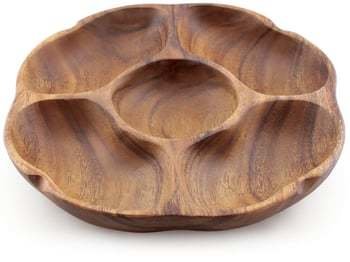 Wooden 5 Container Flower Tray 1.5&quot; x 10&quot;