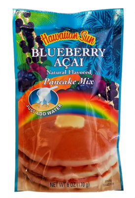 Hawaiian Sun Pancake Mix-Blueberry Acai 6 oz