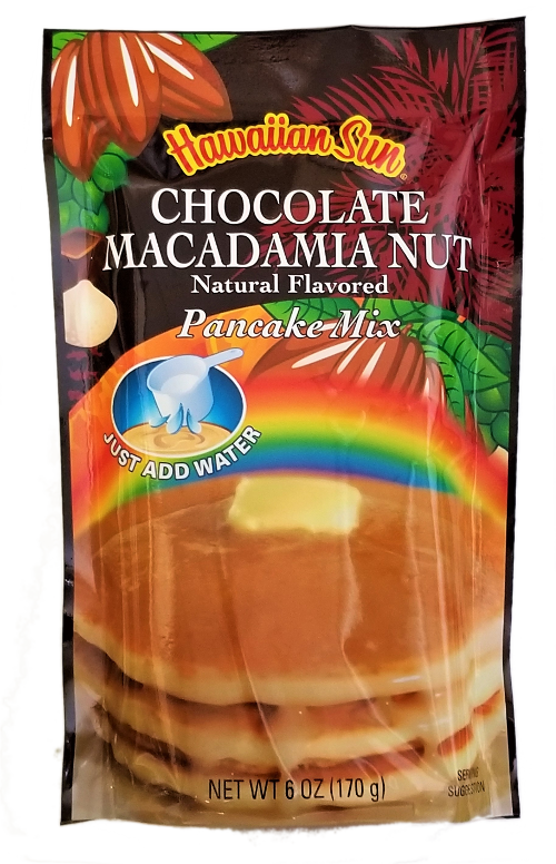 Hawaiian Sun Pancake Mix-Chocolate Macadamia Nut 6 oz