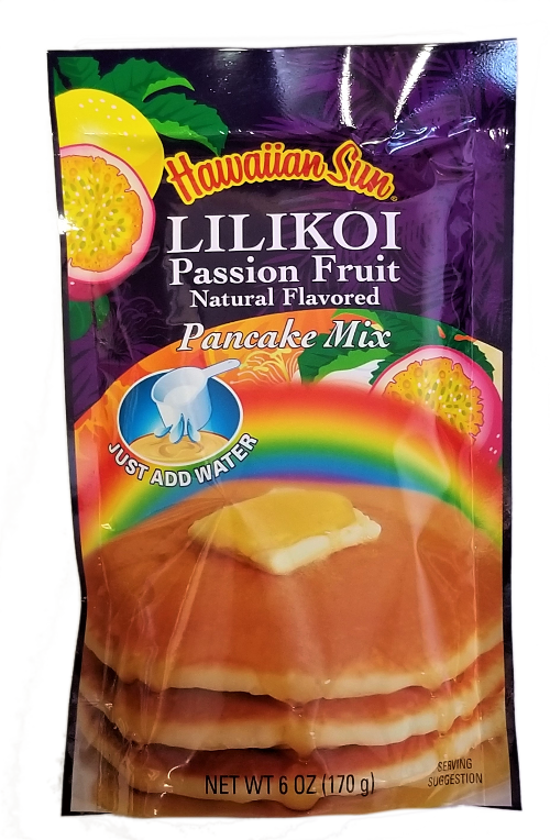 Hawaiian Sun Pancake Mix - Lilikoi Passion Fruit 6 oz