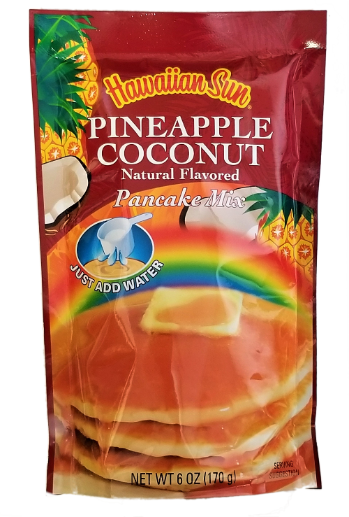 Hawaiian Sun Pancake Mix - Pineapple Coconut 6 oz