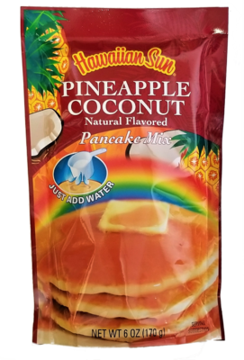 Hawaiian Sun Pancake Mix-Pineapple Coconut 6 oz Hawaiian Sun Pancake Mix-Pineapple Coconut 6 oz