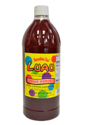Hawaiian Sun Luau Fruit Punch Syrup 32 oz