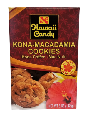 Hawaii Candy Kona Coffee Macadamia Nut Cookies 5 oz