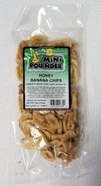 Aloha Gourmet Da Mini Pounder Honey Banana Chips 6 oz (NOT FOR SALE TO  CALIFORNIA)