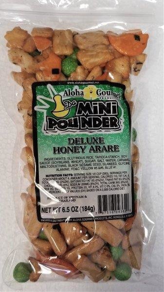 Aloha Gourmet Da Mini Pounder Deluxe Honey Arare 6.5 oz (NOT FOR SALE TO CALIFORNIA)
