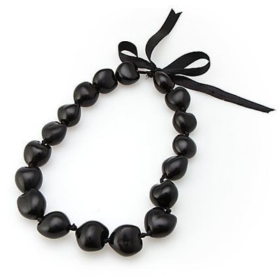 Kukui Nut Choker Lei - Black