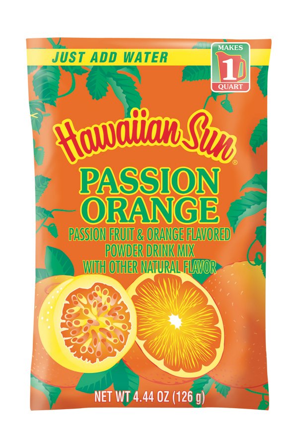 Hawaiian Sun Powdered Passion Orange  Drink Mix 4.44 oz