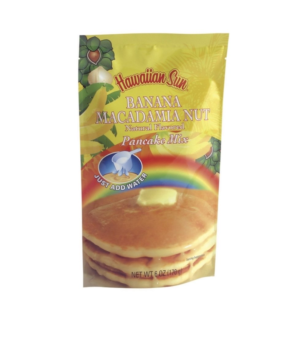 Hawaiian Sun Pancake Mix - Banana Macadamia Nut 6 oz