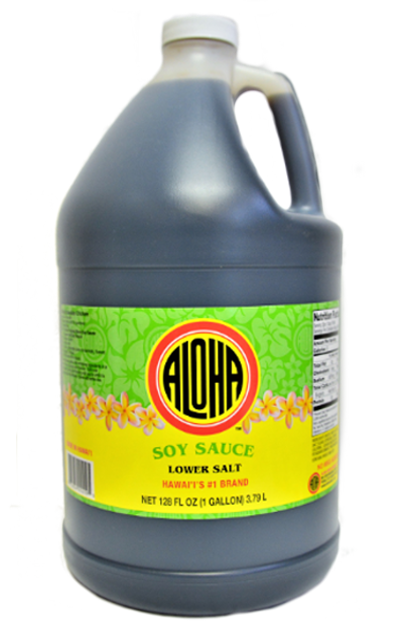 Aloha Soy Sauce Lower Salt Gallon (128 fl oz)