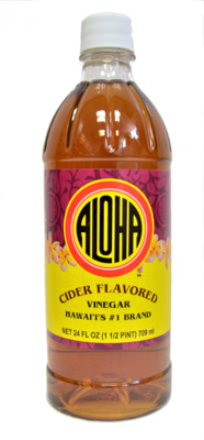 Aloha Cider Flavored Vinegar 24 oz