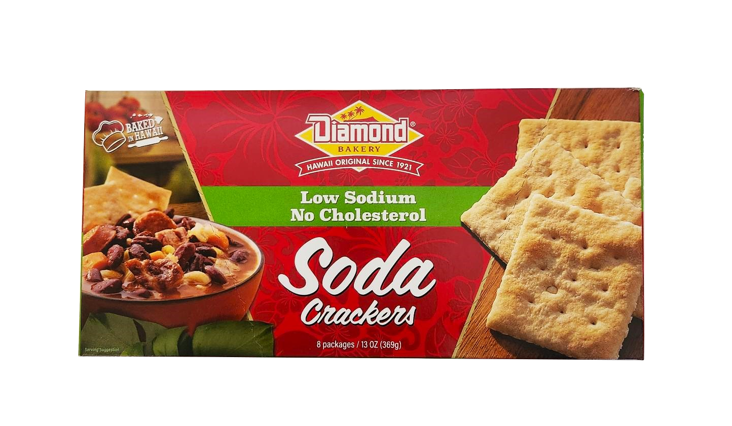 Diamond Bakery Hawaiian Soda Crackers - Low Sodium/No Cholesterol 13 oz