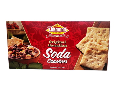 Diamond Bakery Hawaiian Soda Crackers Unsalted Tops 13 oz